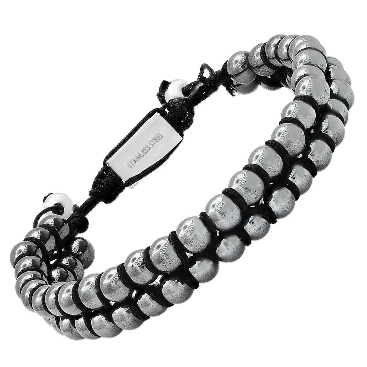 Double Layered Hematite Beaded Bracelet sold by Zulily product image thumbnail 2