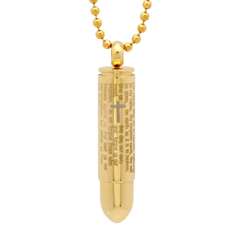 Lord's Prayer Bullet Pendant made by Zulily