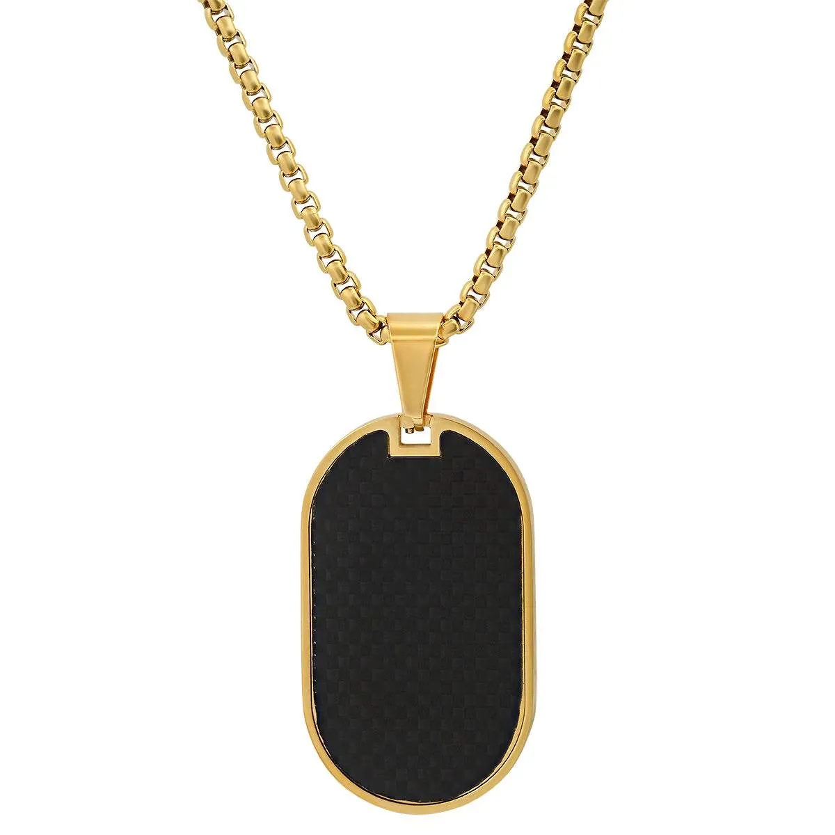 Carbon Fiber Dog Tag Pendant sold by Zulily product image thumbnail 3