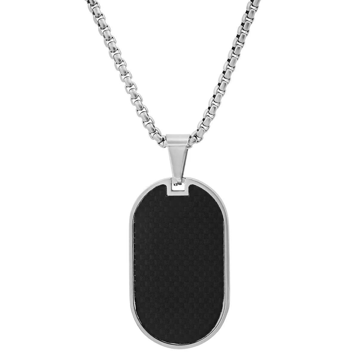 Carbon Fiber Dog Tag Pendant sold by Zulily product image thumbnail 4