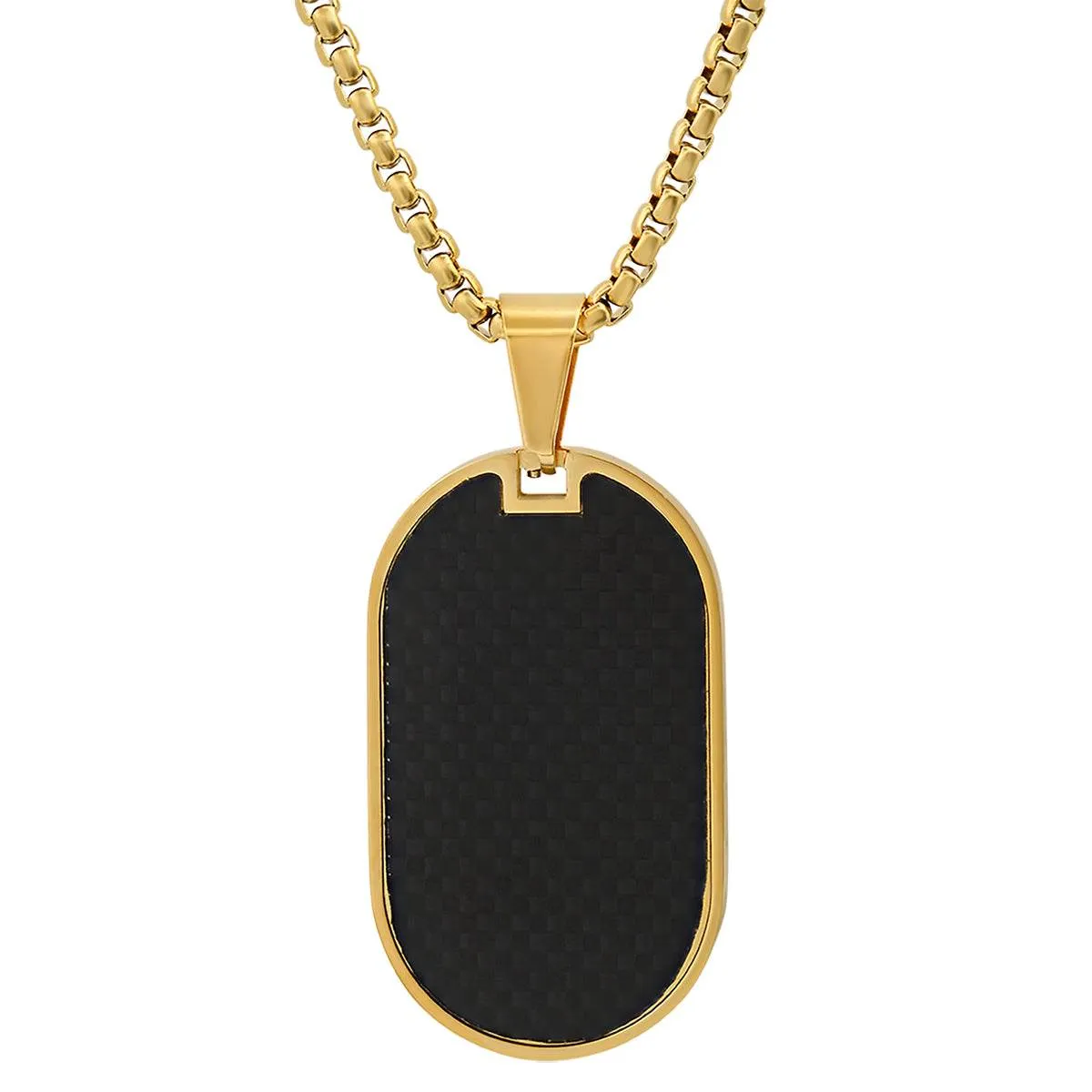 Carbon Fiber Dog Tag Pendant sold by Zulily