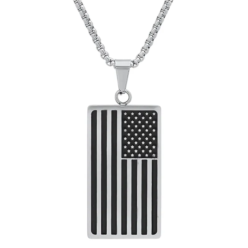 Monochrome Americana Pendant Necklace made by Zulily
