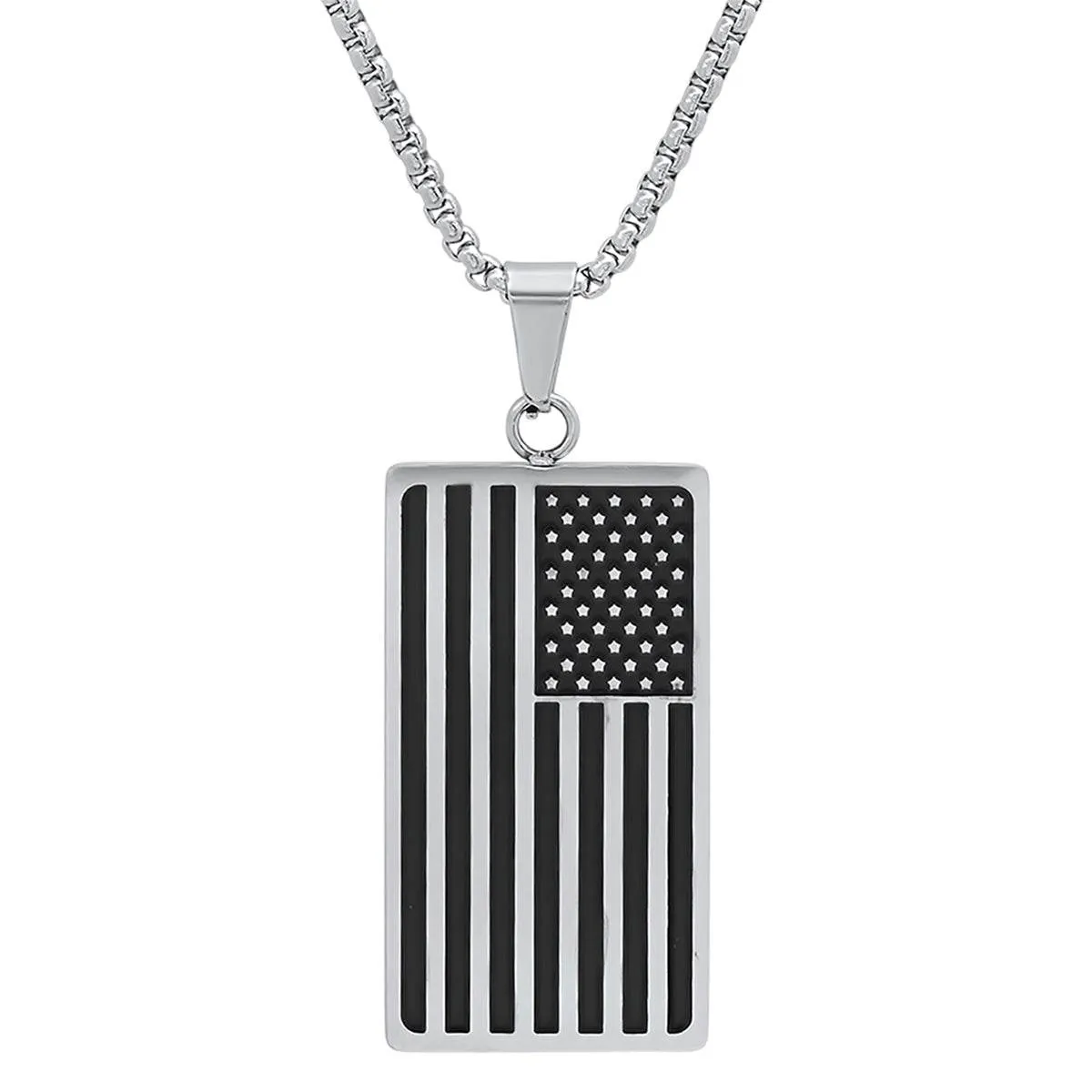 Monochrome Americana Pendant Necklace sold by Zulily