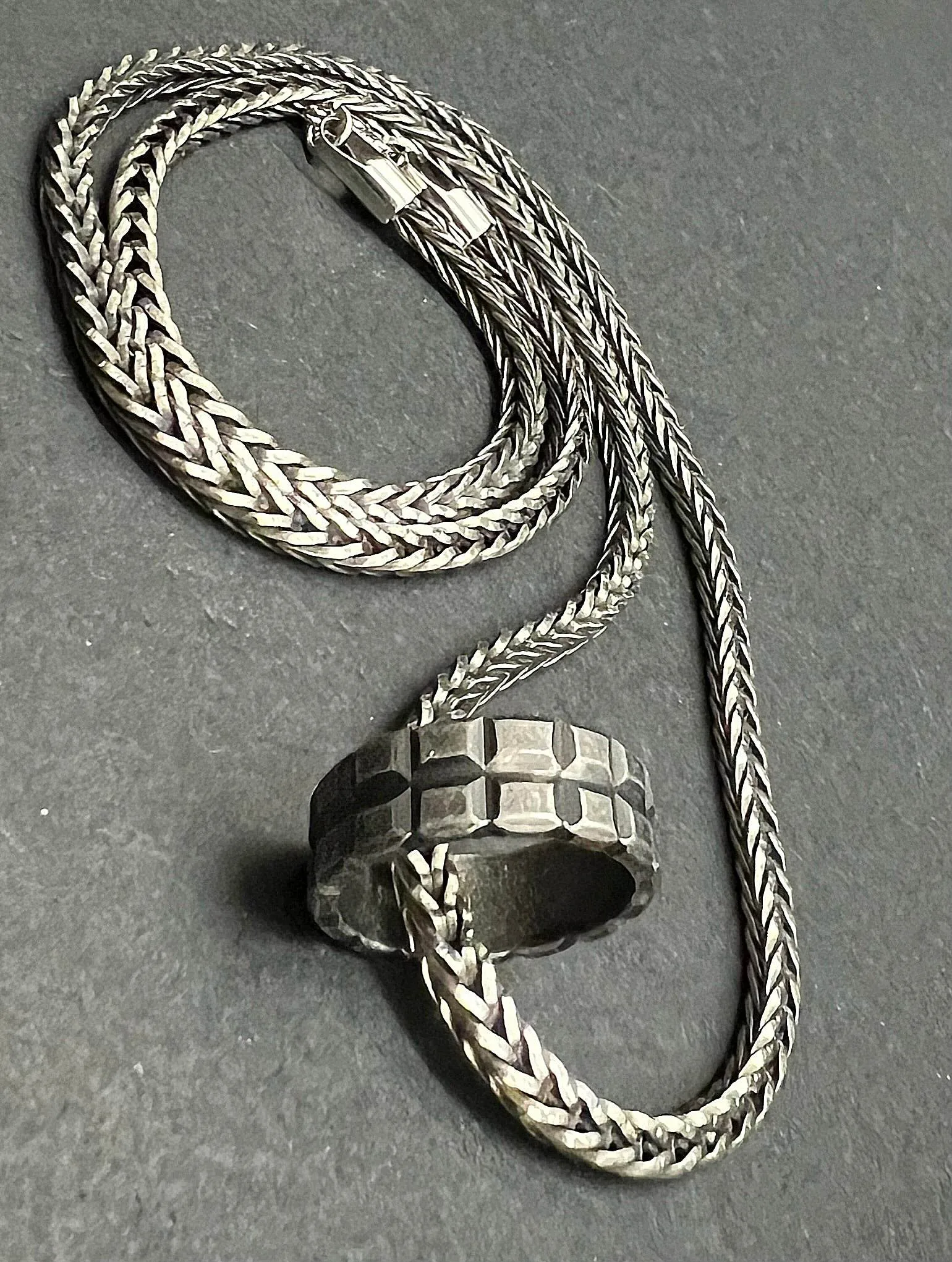 Studded Ring via Wheat Chain Slide-On Set sold by Zulily product image thumbnail 2