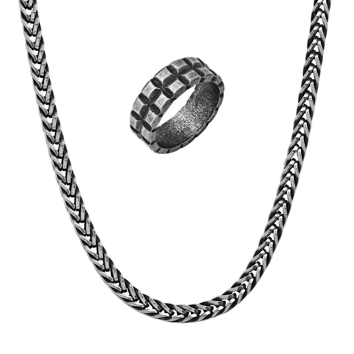 Studded Ring via Wheat Chain Slide-On Set sold by Zulily product image thumbnail 4