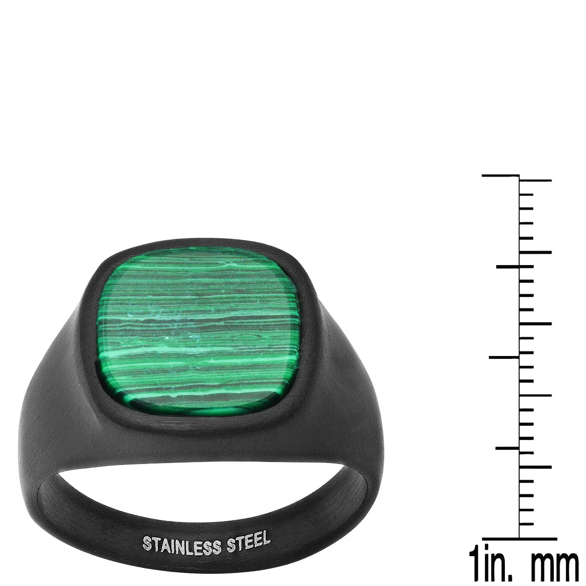 Black & Green Signet Statement Ring sold by Zulily product image thumbnail 2
