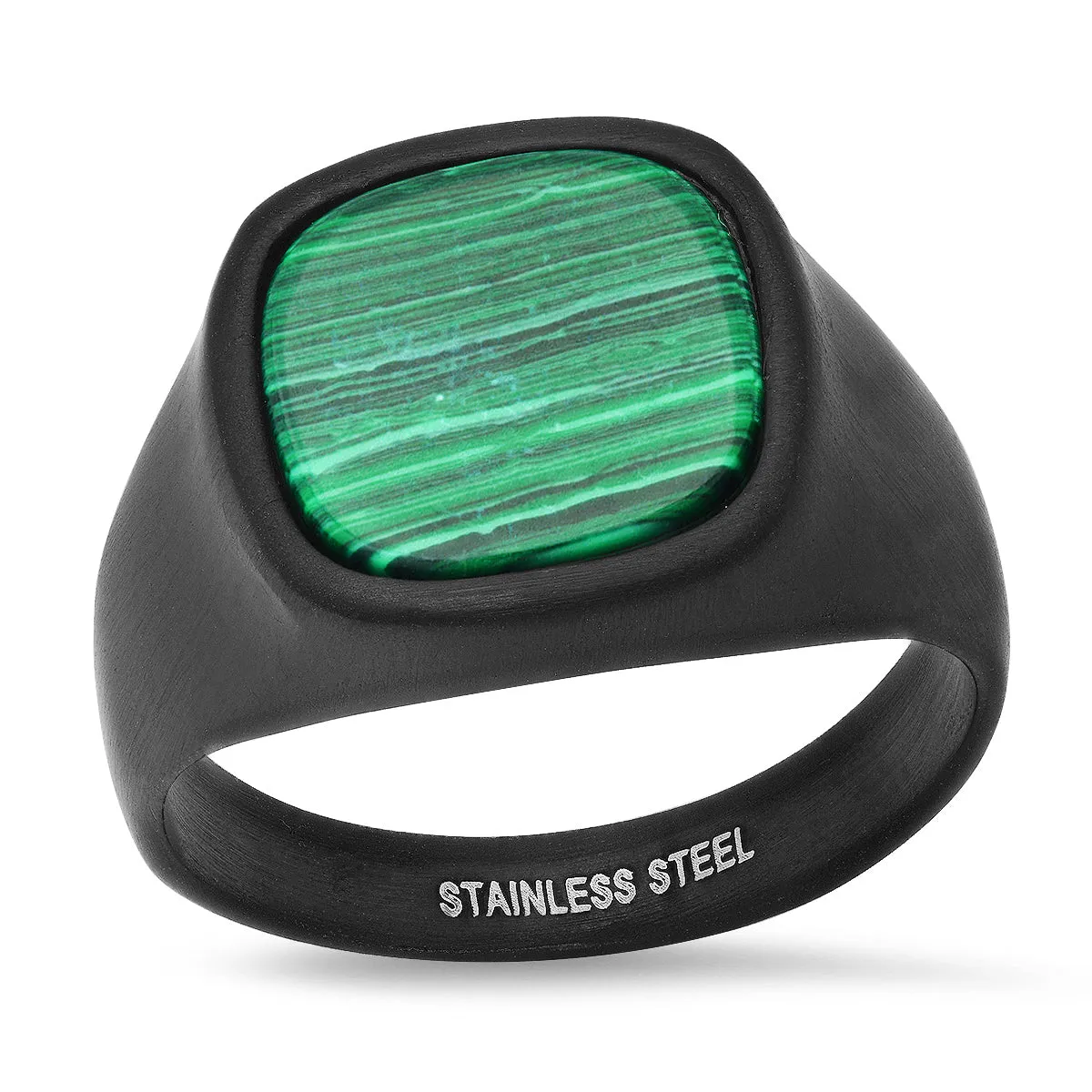 Black & Green Signet Statement Ring sold by Zulily