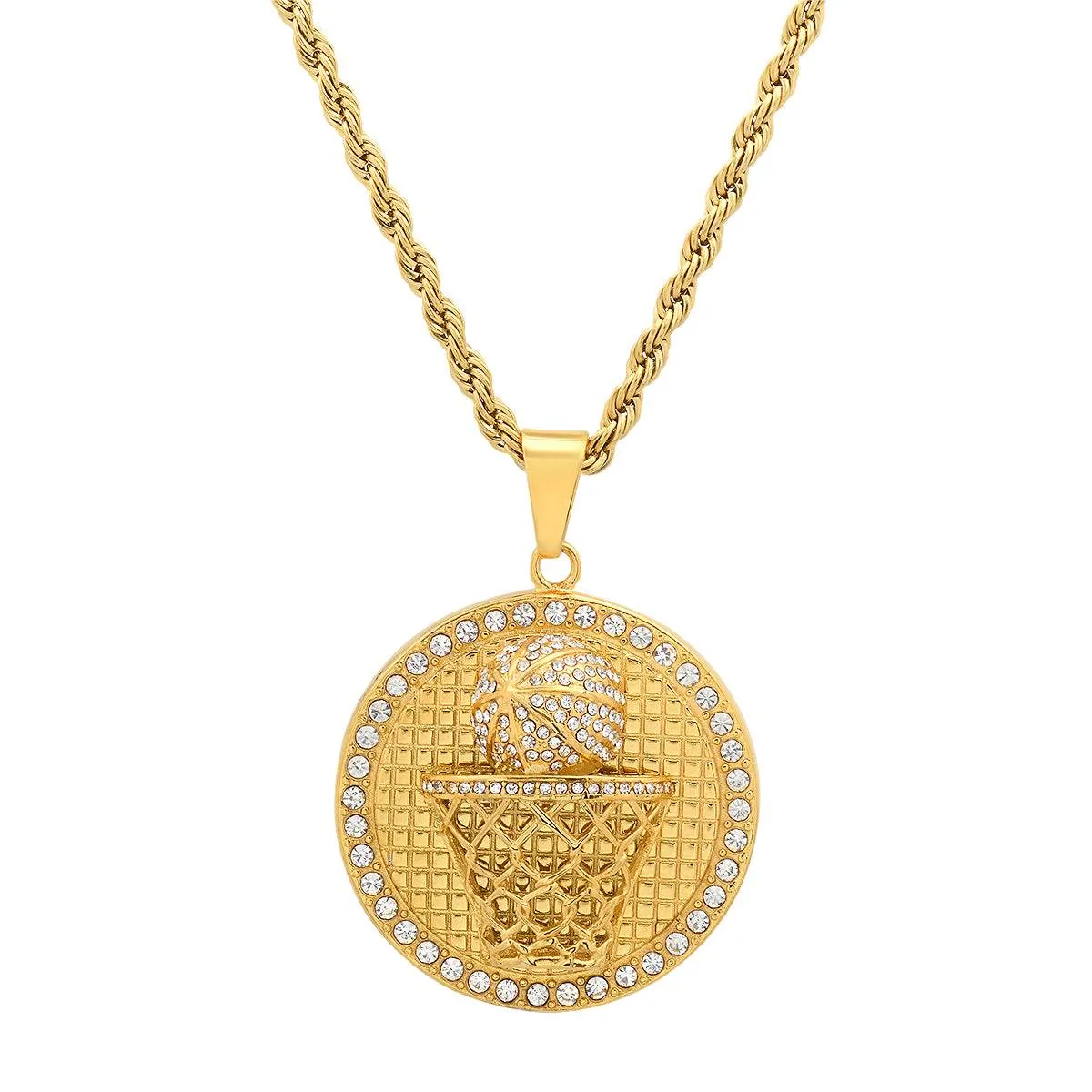 Iced Out MVP Basketball Medallion sold by Zulily