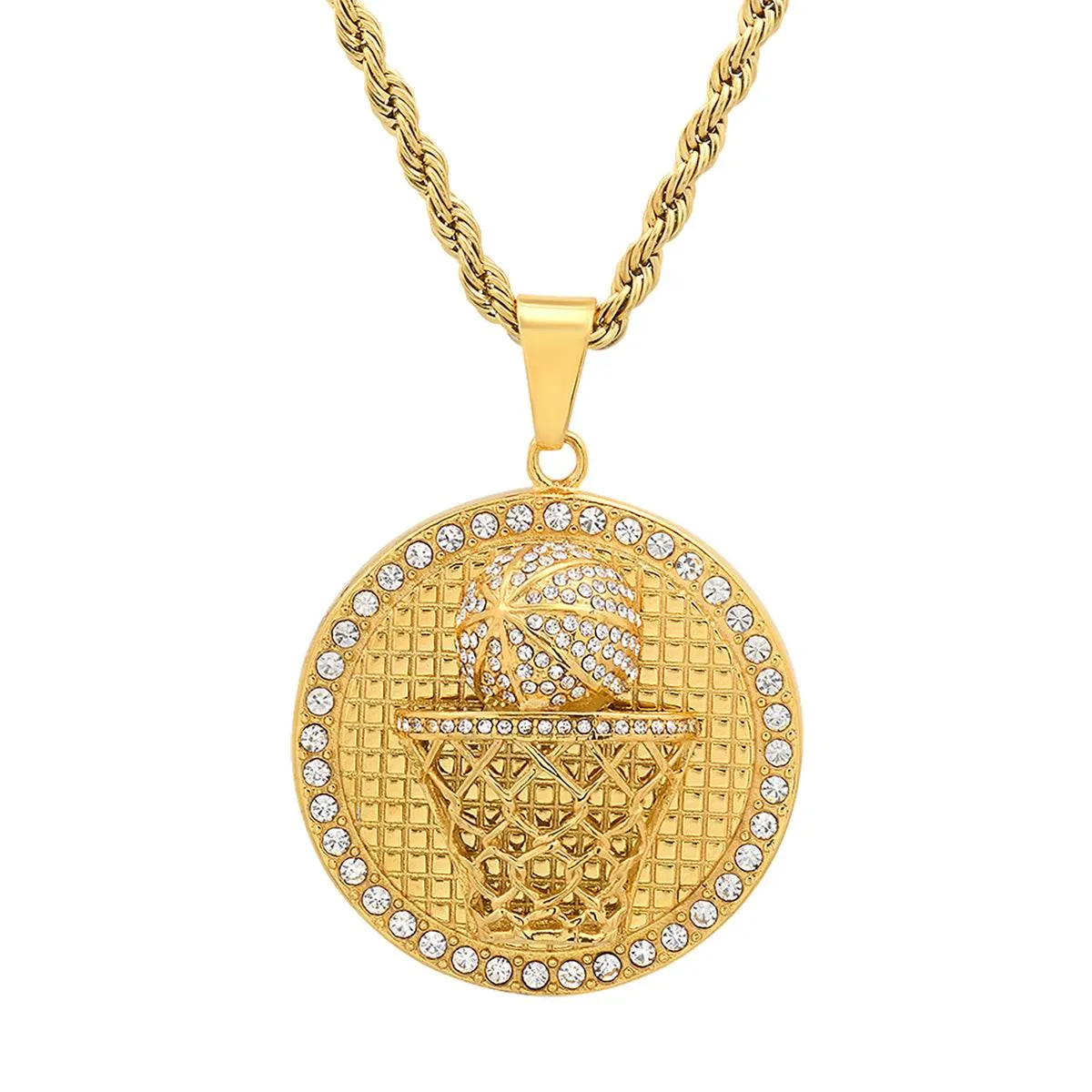 Iced Out MVP Basketball Medallion sold by Zulily product image thumbnail 2