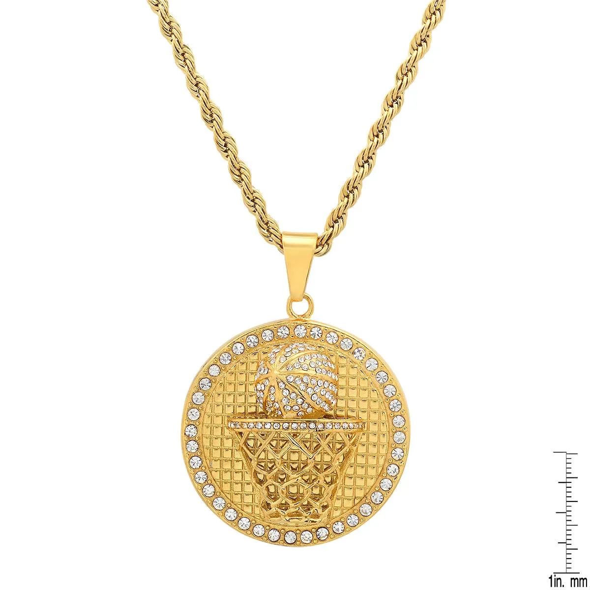 Iced Out MVP Basketball Medallion sold by Zulily product image thumbnail 3
