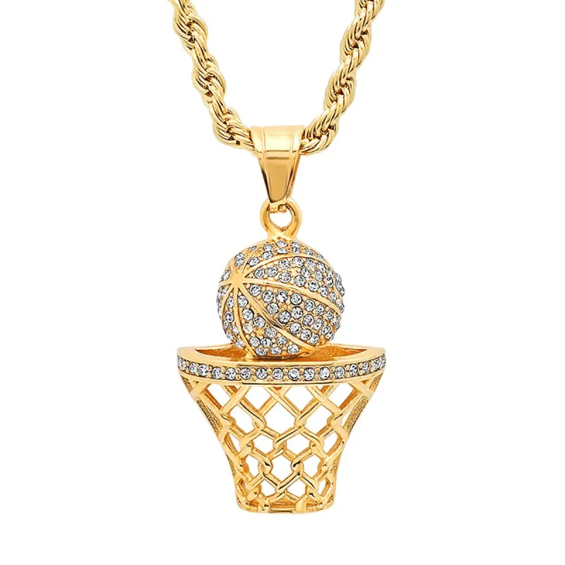 SWISH Basketball Pendant Necklace made by Zulily