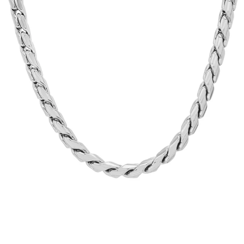 Sleek Single Strand Franco Chain Necklace made by Zulily