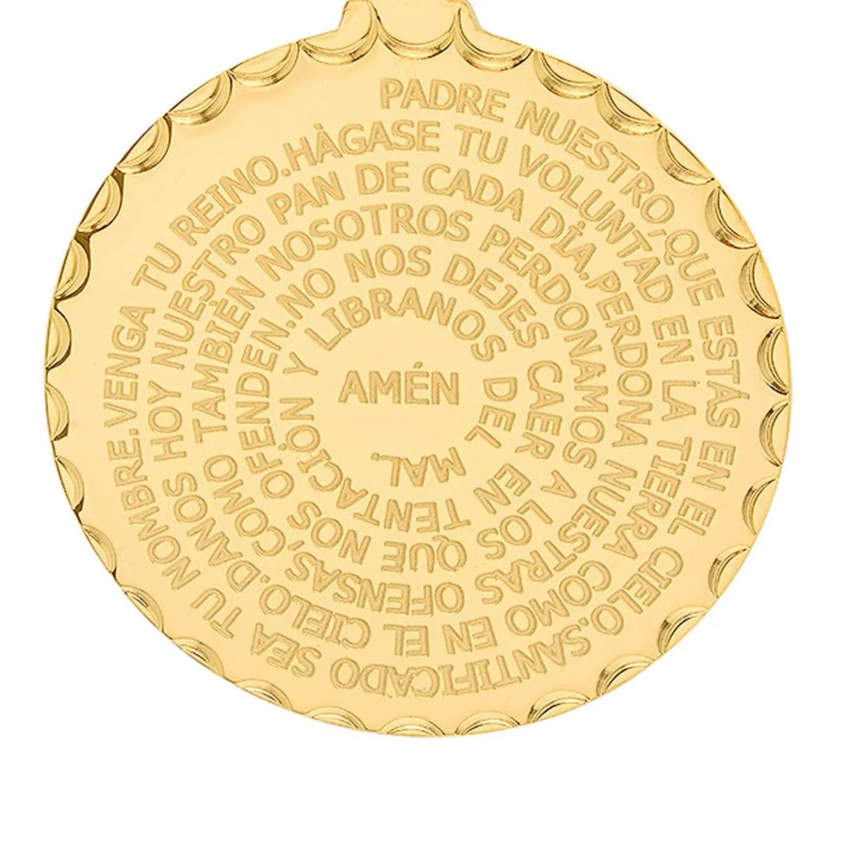Padre Nuestro Prayer Medallion Necklace sold by Zulily product image thumbnail 4