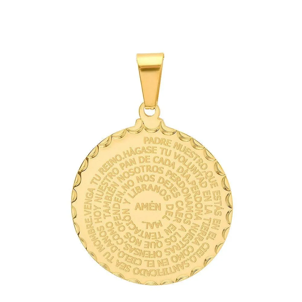 Padre Nuestro Prayer Medallion Necklace sold by Zulily product image thumbnail 3