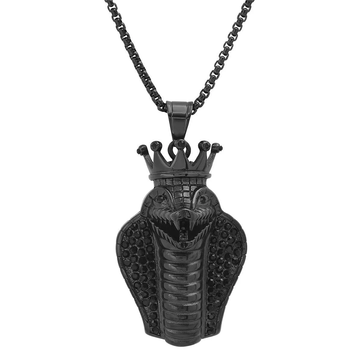 Special 18K Gold Plated King Snake Pendant with Simulated Diamonds sold by Zulily product image thumbnail 3