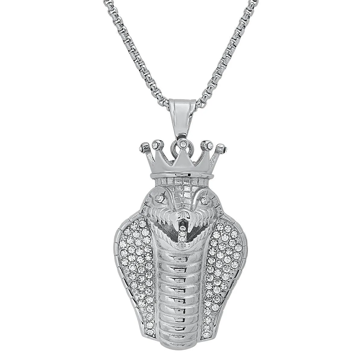 Special 18K Gold Plated King Snake Pendant with Simulated Diamonds sold by Zulily