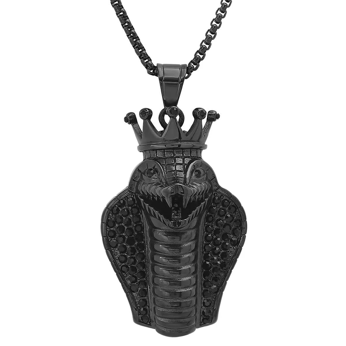 Special 18K Gold Plated King Snake Pendant with Simulated Diamonds sold by Zulily product image thumbnail 5