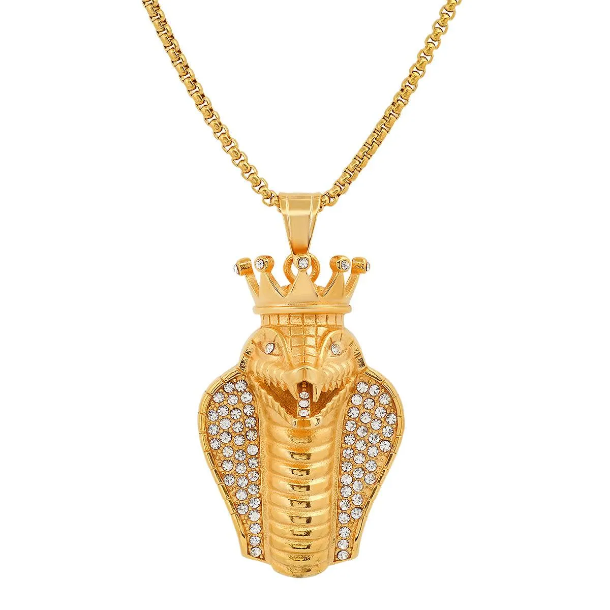 Special 18K Gold Plated King Snake Pendant with Simulated Diamonds sold by Zulily product image thumbnail 2
