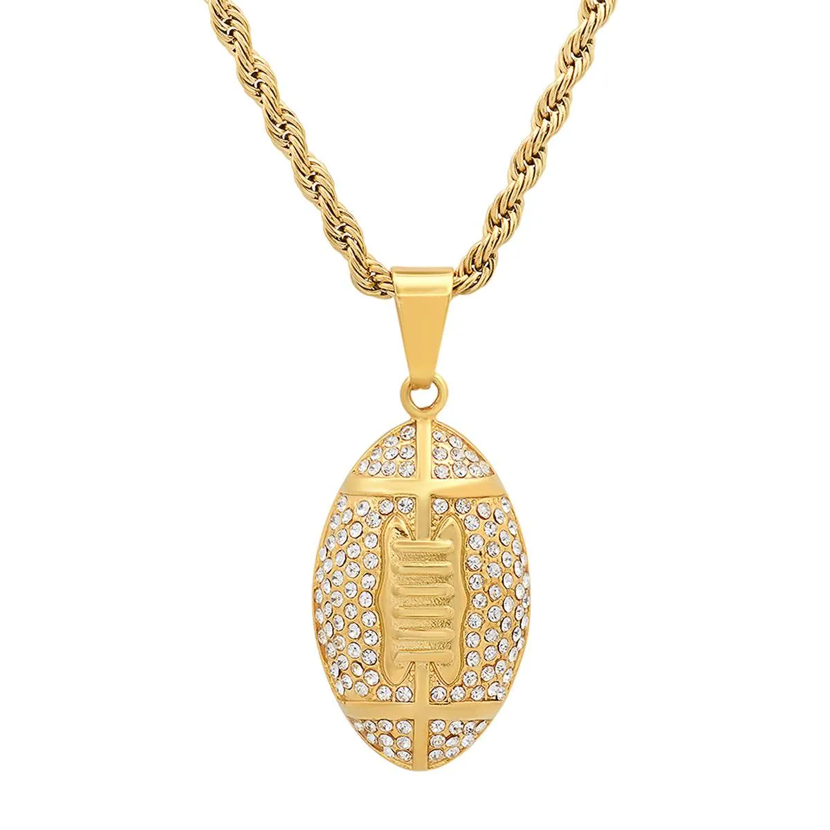 Steeltime 18k Gold Plated Football Necklace sold by Zulily product image thumbnail 2