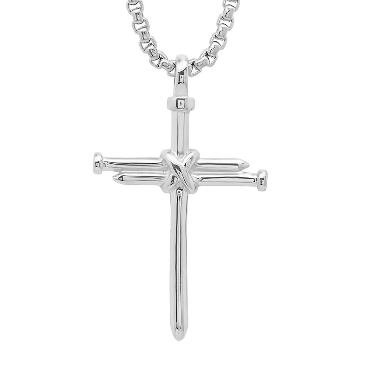Stainless Steel Nail Cross Pendant sold by Zulily product image thumbnail 3