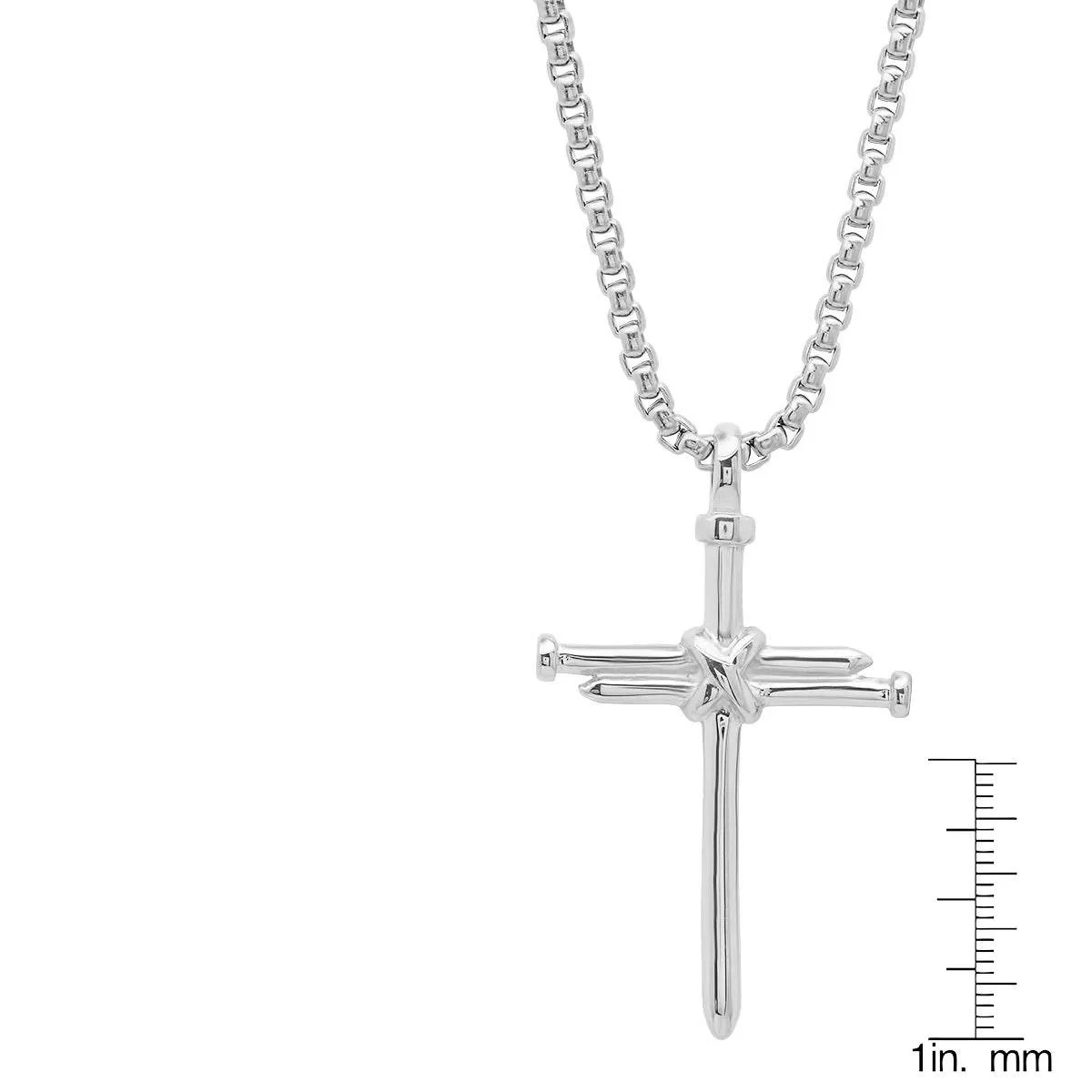 Stainless Steel Nail Cross Pendant sold by Zulily product image thumbnail 4