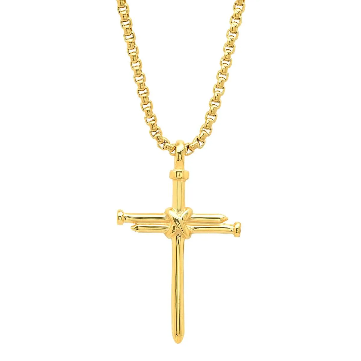 Stainless Steel Nail Cross Pendant sold by Zulily product image thumbnail 2