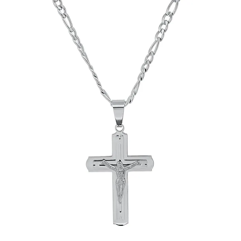 Stainless Steel Crucifix Pendant made by Zulily