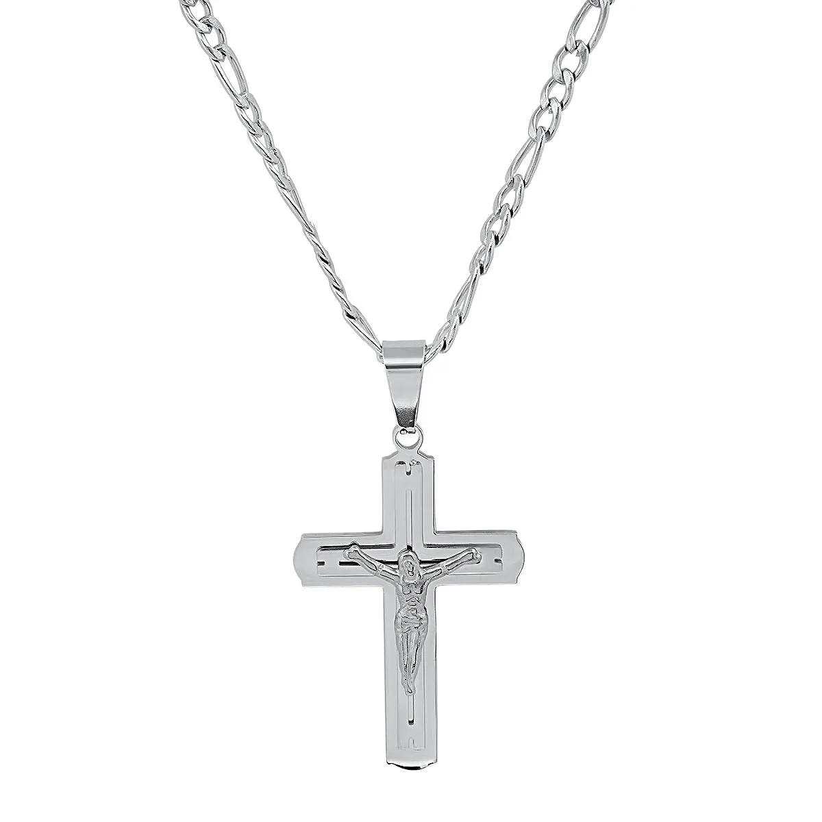 Stainless Steel Crucifix Pendant sold by Zulily