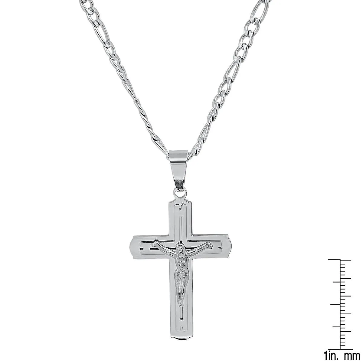 Stainless Steel Crucifix Pendant sold by Zulily product image thumbnail 3