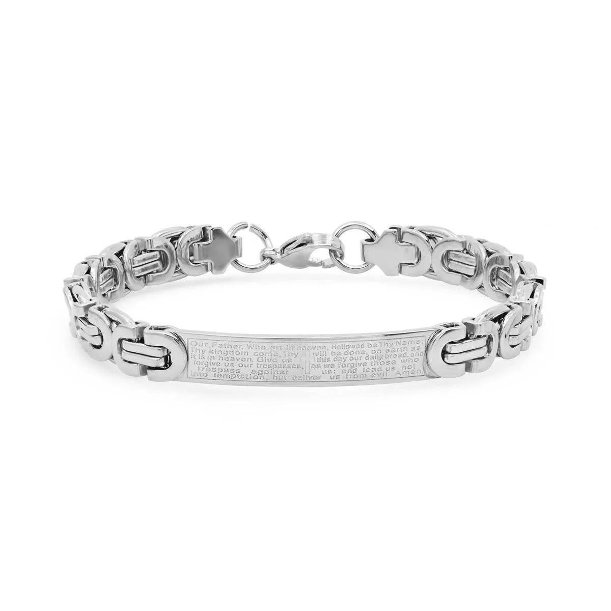 Byzantine Link Our Father English Prayer Id Bracelet sold by Zulily