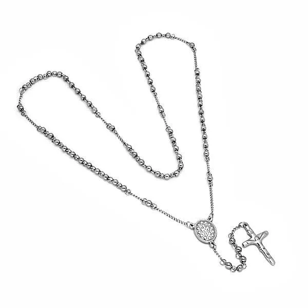Stainless Steel Rosary Necklace sold by Zulily