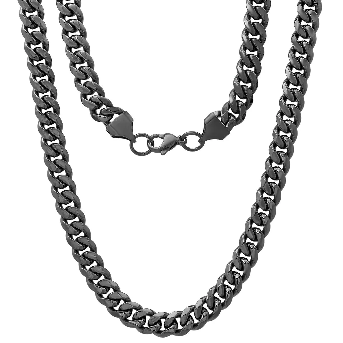 Stainless Steel Cuban Link Chain Necklace sold by Zulily product image thumbnail 4