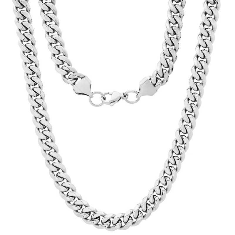 Stainless Steel Cuban Link Chain Necklace made by Zulily