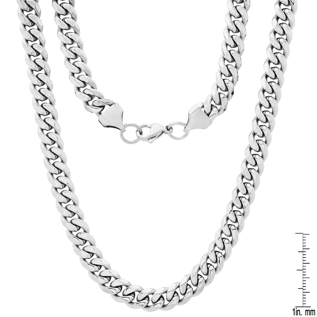 Stainless Steel Cuban Link Chain Necklace sold by Zulily product image thumbnail 5