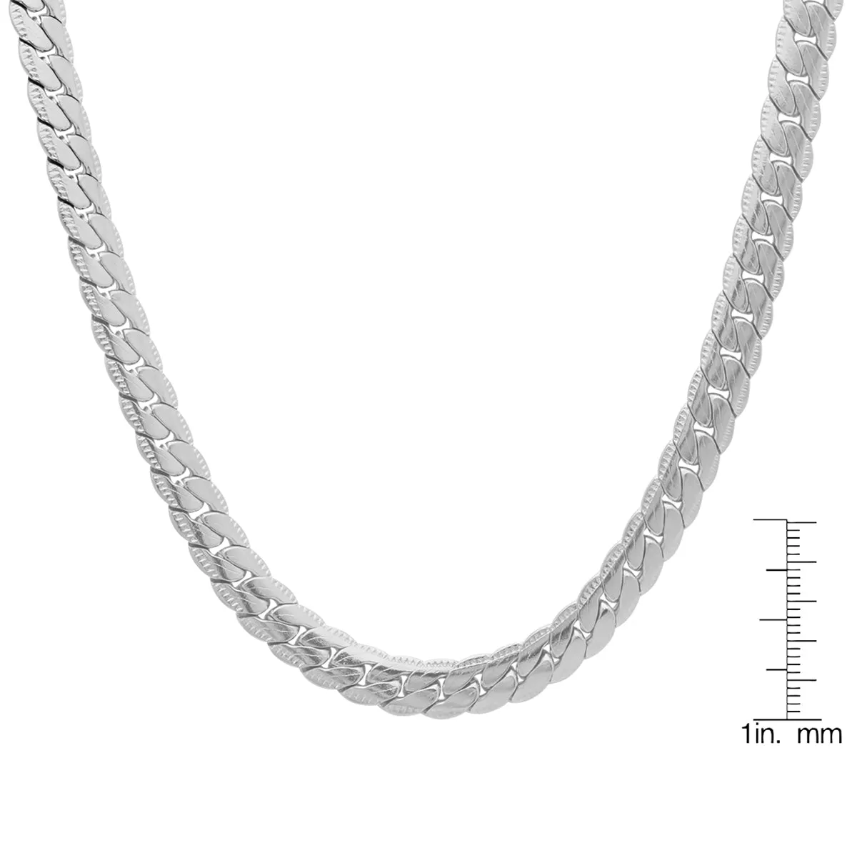 **Stainless Steel Flat Curb Chain Necklace** sold by Zulily product image thumbnail 4