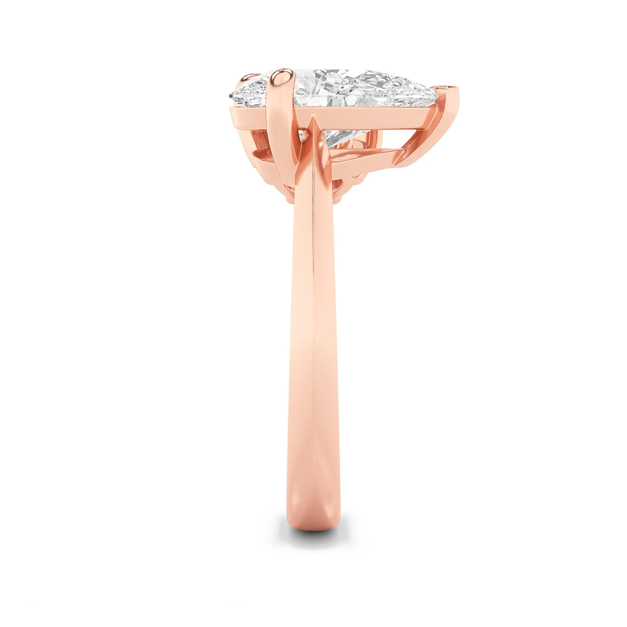 3Cttw Pear Shaped Lab Grown Diamond (F/VS) Toi et Moi Engagement Ring in 14K Gold sold by Zulily product image thumbnail 5