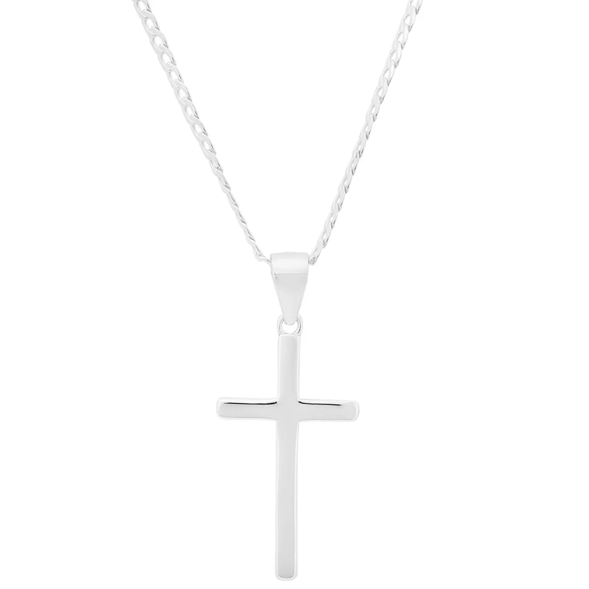 Sterling Silver Rope Chain And Cross Pendant sold by Zulily product image thumbnail 3