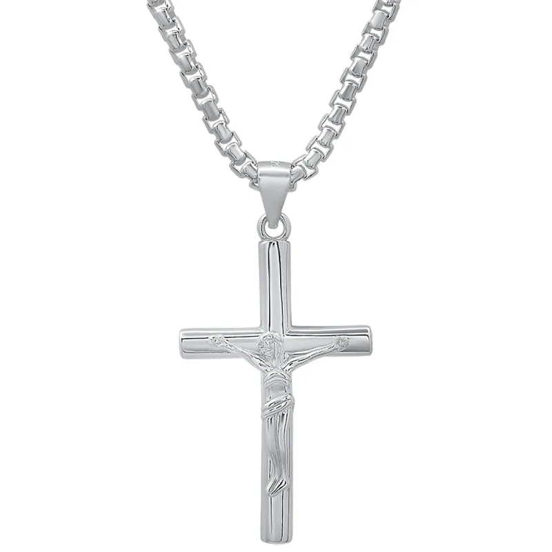 Sterling Silver Crucifix Pendant made by Zulily