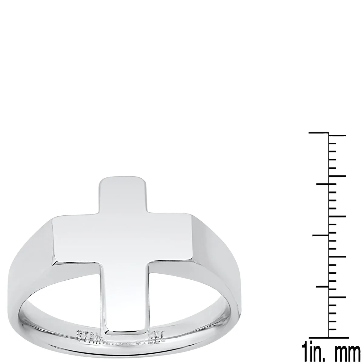 Stainless Steel Cross Ring sold by Zulily product image thumbnail 3