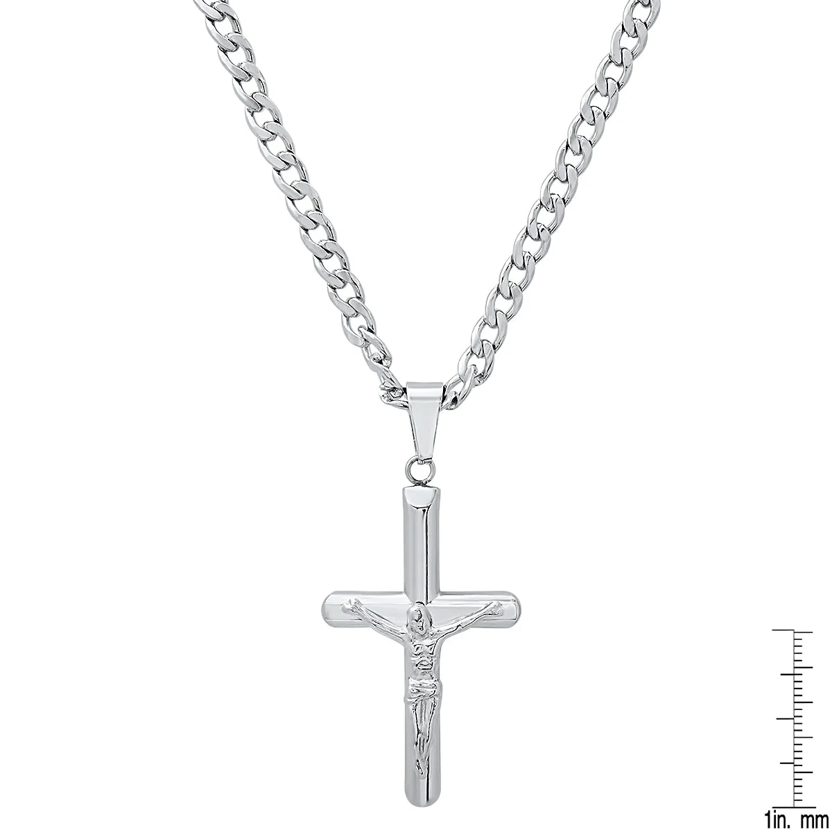 Stainless Steel Tube Crucifix Pendant sold by Zulily product image thumbnail 3