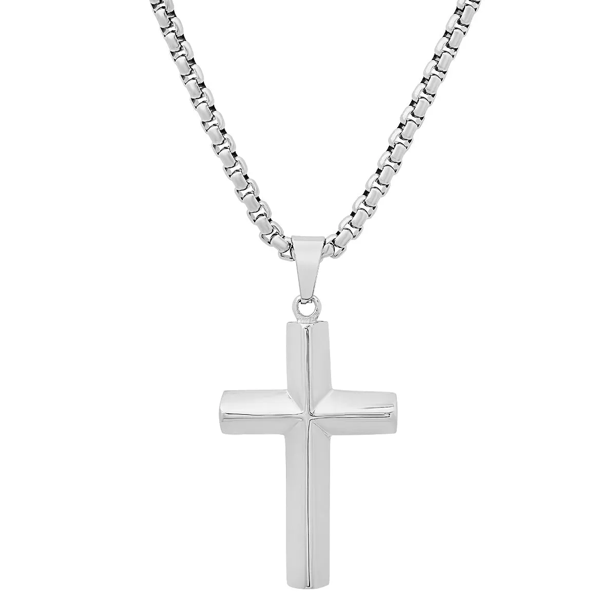 18K Gold Plated Stainless Steel Knife Edge Cross Pendant sold by Zulily product image thumbnail 4