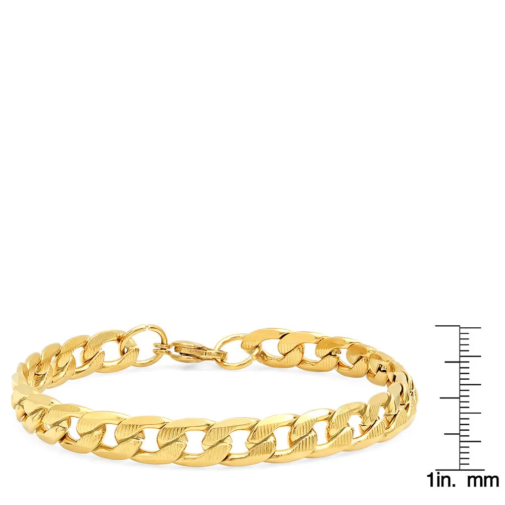 Classic Gold Cuban Link Bracelet sold by Zulily product image thumbnail 3