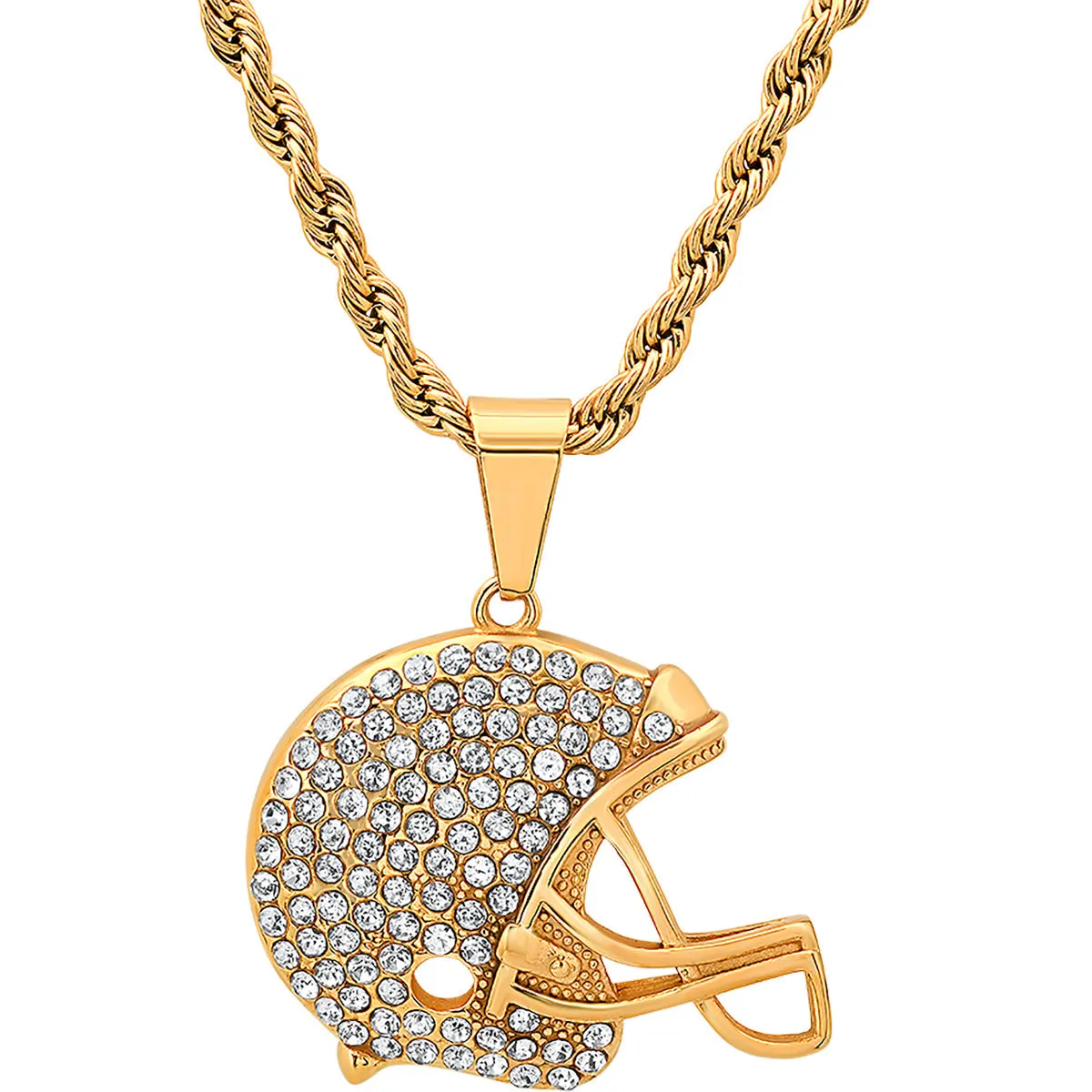 Gridiron Ice Helmet Pendant Necklace sold by Zulily product image thumbnail 4