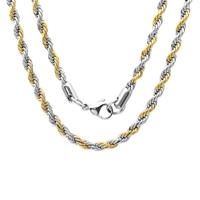 Two-Tone Rope Chain Necklace made by Zulily