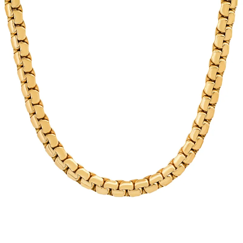 Gold Box Link Chain Necklace made by Zulily