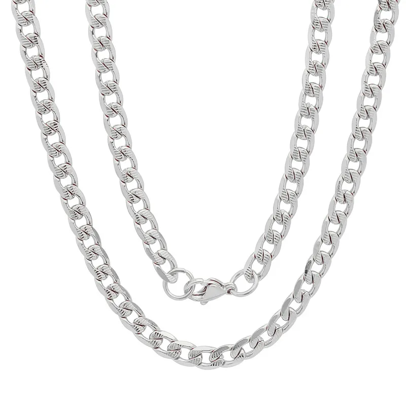 Diamond-Cut Curb Chain Necklace made by Zulily