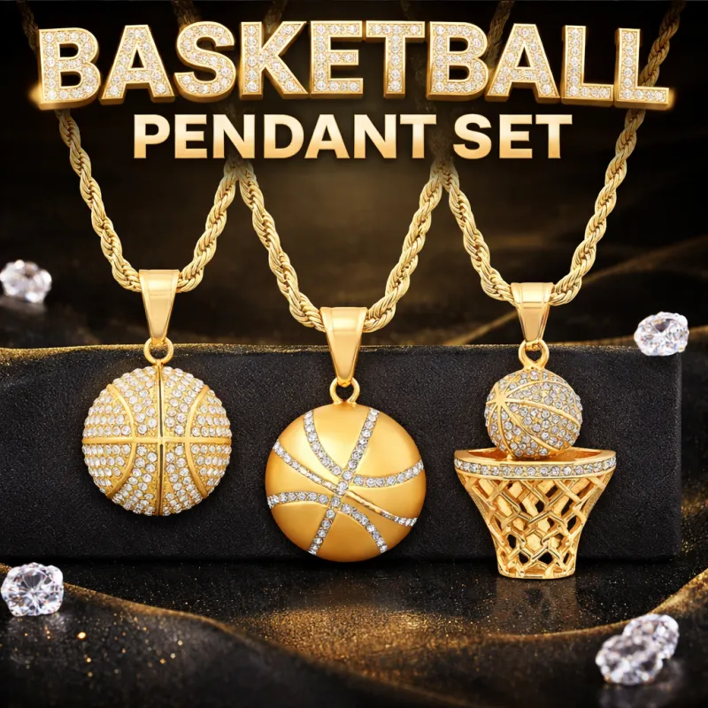 Basketball Pendant Set made by Zulily