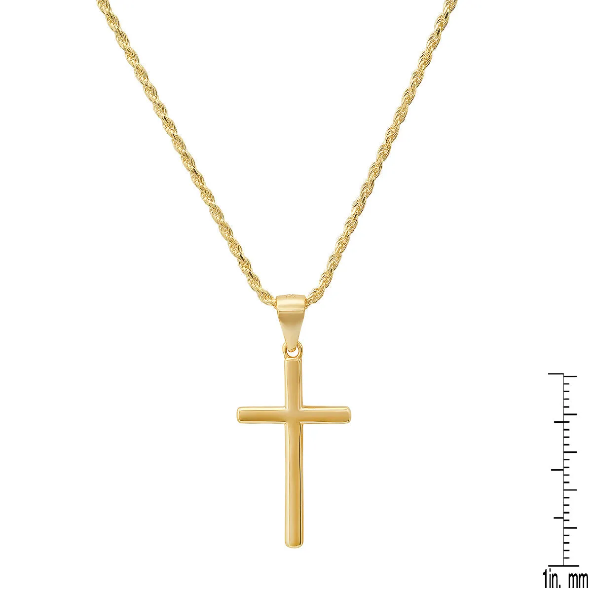Gold Cross Pendant Necklace sold by Zulily product image thumbnail 4