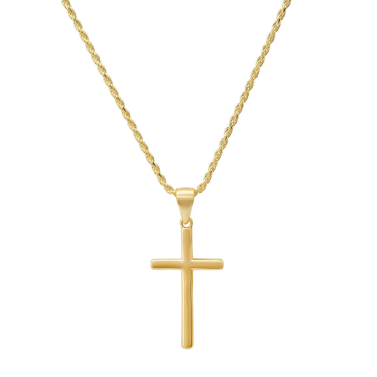 Gold Cross Pendant Necklace sold by Zulily