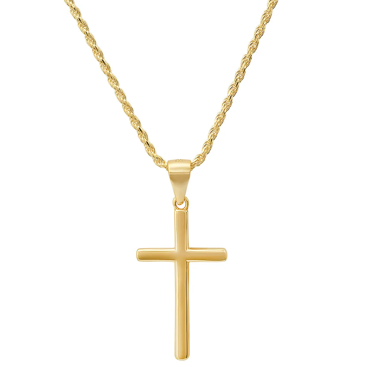 Gold Cross Pendant Necklace sold by Zulily product image thumbnail 2